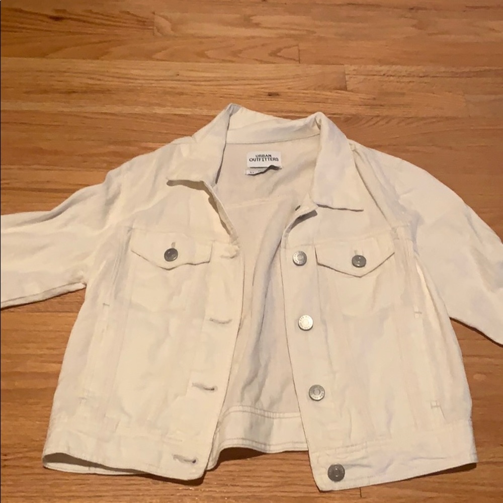 Urban Outfitters White/Cream Linen Jacket